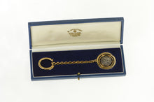 Load image into Gallery viewer, 18K Vourakis Ancient Greek Coin Cable Link Key Chain Yellow Gold