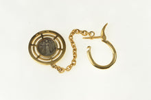 Load image into Gallery viewer, 18K Vourakis Ancient Greek Coin Cable Link Key Chain Yellow Gold