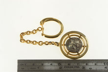 Load image into Gallery viewer, 18K Vourakis Ancient Greek Coin Cable Link Key Chain Yellow Gold