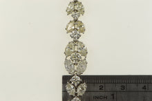 Load image into Gallery viewer, 18K Over 14 Ctw Marquise Graduated Diamond Bracelet 7&quot; White Gold