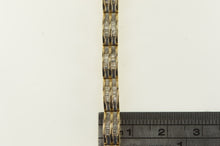 Load image into Gallery viewer, 10K 2.00 Ctw Baguette Diamond Curved Bar Bracelet 6.75&quot; Yellow Gold