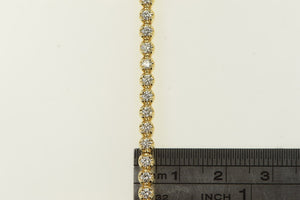 14K 2.30 Ctw Diamond Classic Vintage Tennis Bracelet 6" Yellow Gold