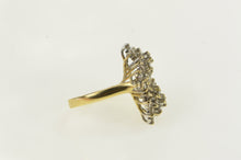 Load image into Gallery viewer, 14K 2.50 Ctw Diamond Cluster Vintage Cocktail Ring Yellow Gold