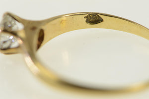 14K Victorian 0.70Ct OMC Diamond Engagement Ring Yellow Gold