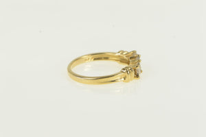 14K 1.00 Ctw Princess Diamond Engagement Ring Yellow Gold