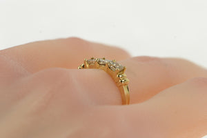 14K 1.00 Ctw Princess Diamond Engagement Ring Yellow Gold