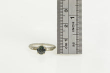 Load image into Gallery viewer, Platinum 0.55 Ctw Sapphire Diamond Engagement Ring