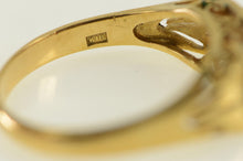 Load image into Gallery viewer, 18K Emerald Cut Ruby Vintage Band Ring Yellow Gold