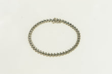 Load image into Gallery viewer, 14K 2.00 Ctw Blue Treated Diamond Tennis Bracelet 6.75&quot; White Gold