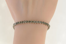 Load image into Gallery viewer, 14K 2.00 Ctw Blue Treated Diamond Tennis Bracelet 6.75&quot; White Gold