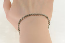 Load image into Gallery viewer, 14K 2.00 Ctw Blue Treated Diamond Tennis Bracelet 6.75&quot; White Gold