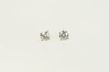 Load image into Gallery viewer, 14K 0.79 Ctw Diamond Solitaire Stud Vintage Earrings White Gold