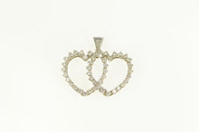 Load image into Gallery viewer, 14K 2.00 Ctw Diamond 1950&#39;s Heart Love Pendant White Gold