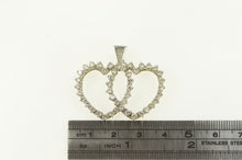 Load image into Gallery viewer, 14K 2.00 Ctw Diamond 1950&#39;s Heart Love Pendant White Gold