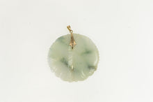 Load image into Gallery viewer, 14K Jadeite Pisces Astrology Sign Medallion Pendant Yellow Gold
