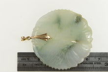 Load image into Gallery viewer, 14K Jadeite Pisces Astrology Sign Medallion Pendant Yellow Gold
