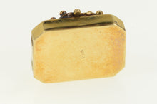 Load image into Gallery viewer, 14K Oval Agate Ornate Swirl Slide Bracelet Charm/Pendant Yellow Gold