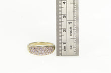 Load image into Gallery viewer, 14K Pave Pink Topaz Encrusted Statement Ring White Gold