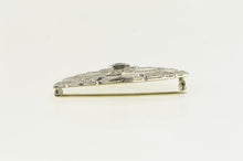 Load image into Gallery viewer, 14K Elaborate Art Deco Diamond Filigree Pin/Brooch White Gold