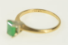 Load image into Gallery viewer, 14K Natural Emerald Solitaire Engagement Ring Yellow Gold