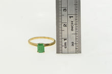 Load image into Gallery viewer, 14K Natural Emerald Solitaire Engagement Ring Yellow Gold