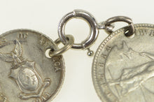 Load image into Gallery viewer, Sterling Silver 1944 D 10 20 Centavo Philippines Coin Bracelet 6.75&quot;