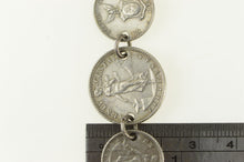 Load image into Gallery viewer, Sterling Silver 1944 D 10 20 Centavo Philippines Coin Bracelet 6.75&quot;