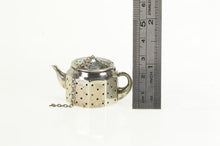 Load image into Gallery viewer, Sterling Silver 3D Tea Pot Tea Infuser Kettle Amcraft