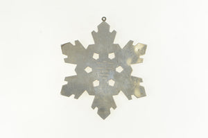 Sterling Silver 1990 Gorham 20th Anniversary Snowflake Christmas Ornament