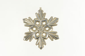 Sterling Silver 1990 Gorham 20th Anniversary Snowflake Christmas Ornament