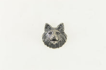 Load image into Gallery viewer, Sterling Silver 3D Dog Wolf Head Game Piece Pet