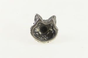 Sterling Silver 3D Dog Wolf Head Game Piece Pet