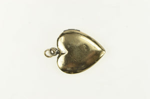 Gold Filled Puffy Engravable Heart Locket Pendant
