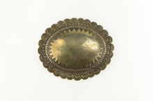 Load image into Gallery viewer, Sterling Silver Southwestern Ornate Stamped Belt Loop