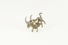 Load image into Gallery viewer, Sterling Silver John Hardy Ox Chinese Zodiac Lapel Pin/Brooch