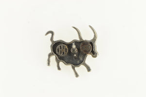 Sterling Silver John Hardy Ox Chinese Zodiac Lapel Pin/Brooch