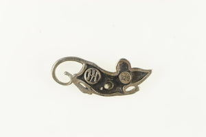 Sterling Silver John Hardy Mouse Chinese Zodiac Lapel Pin/Brooch