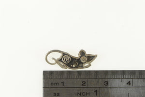 Sterling Silver John Hardy Mouse Chinese Zodiac Lapel Pin/Brooch