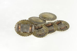 Sterling Silver Southwestern Stamped Oval Belt Loop