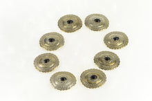 Load image into Gallery viewer, Sterling Silver Southwestern Black Onyx Stamped Oval Belt Loop Set