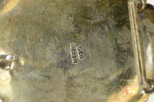 Load image into Gallery viewer, Sterling Silver Southwestern Black Onyx Stamped Oval Belt Loop Set