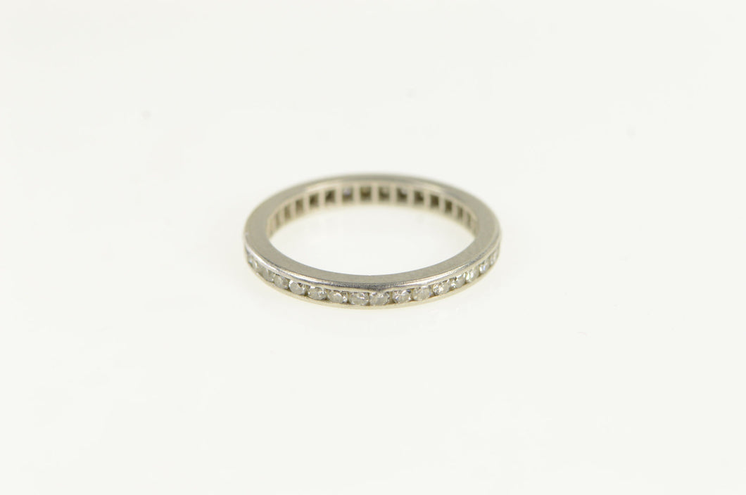 Platinum 0.50 Ctw Diamond Eternity Wedding Band Ring
