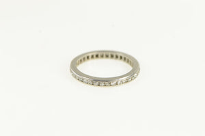 Platinum 0.50 Ctw Diamond Eternity Wedding Band Ring