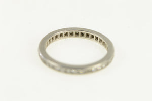 Platinum 0.50 Ctw Diamond Eternity Wedding Band Ring