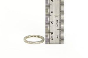 Platinum 0.50 Ctw Diamond Eternity Wedding Band Ring