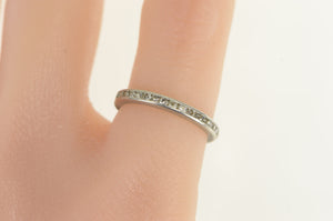 Platinum 0.50 Ctw Diamond Eternity Wedding Band Ring