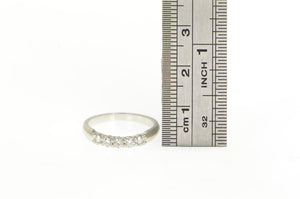 Platinum 0.35 Ctw Diamond Classic Wedding Band Ring