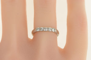 Platinum 0.35 Ctw Diamond Classic Wedding Band Ring