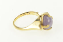 Load image into Gallery viewer, 14K 4.10 Ctw Star Sapphire Diamond Retro Ring Yellow Gold