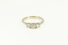 Load image into Gallery viewer, 14K 0.50 Ctw Three Diamond Engagement Ring White Gold